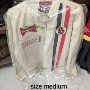 Chase Authentics Cream and Red Racing Jacket